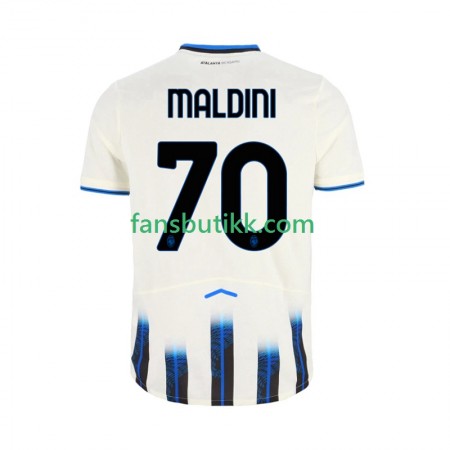 Fotballdrakt Atalanta Daniel Maldini 70 Bortetrøye 2025-2026 Kortermet
